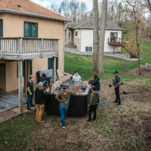A hot tub was moved in Minnesota by the Unique Movers team.